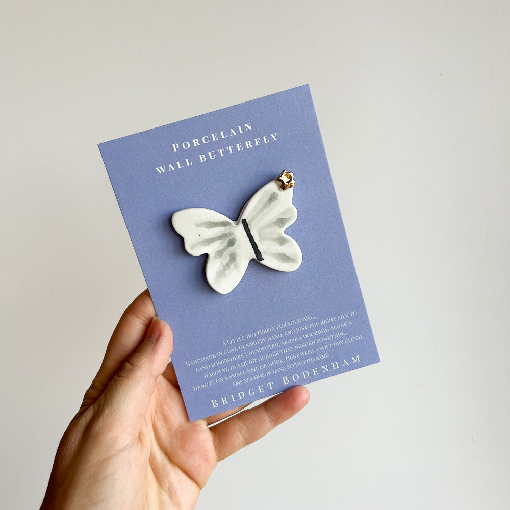 Porcelain butterfly for the wall