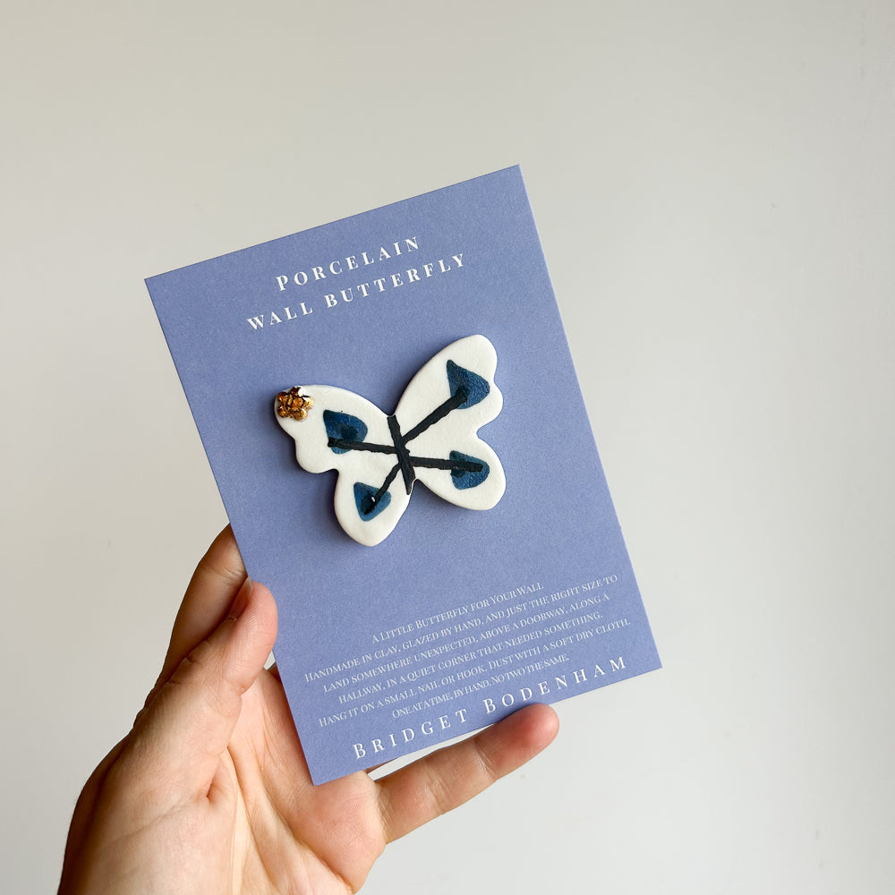 Porcelain butterfly for the wall
