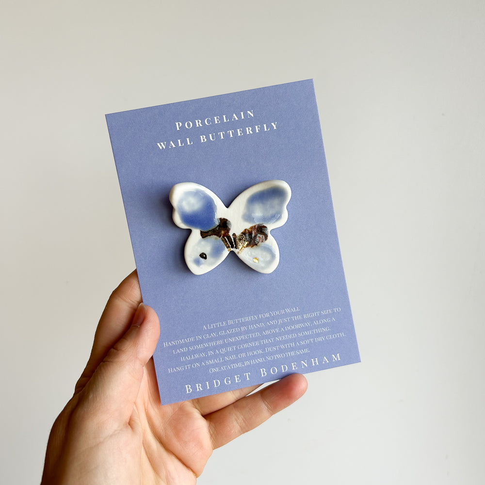 Porcelain butterfly for the wall