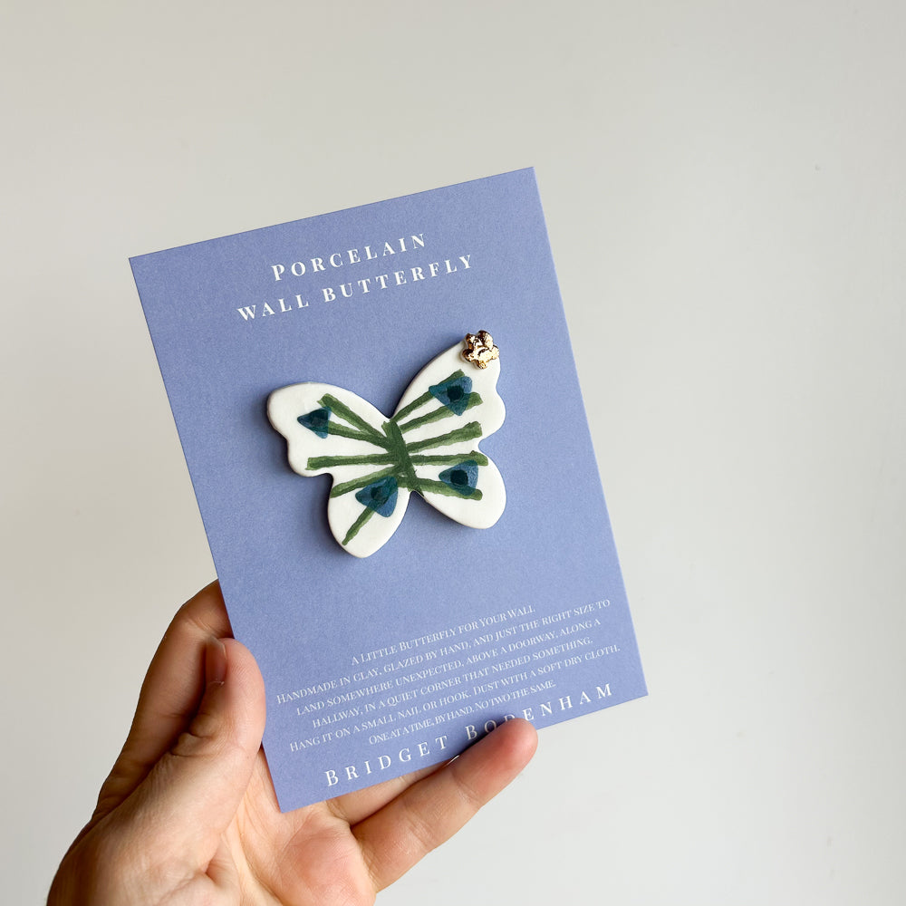 Porcelain butterfly for the wall