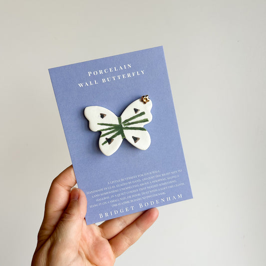 Porcelain butterfly for the wall