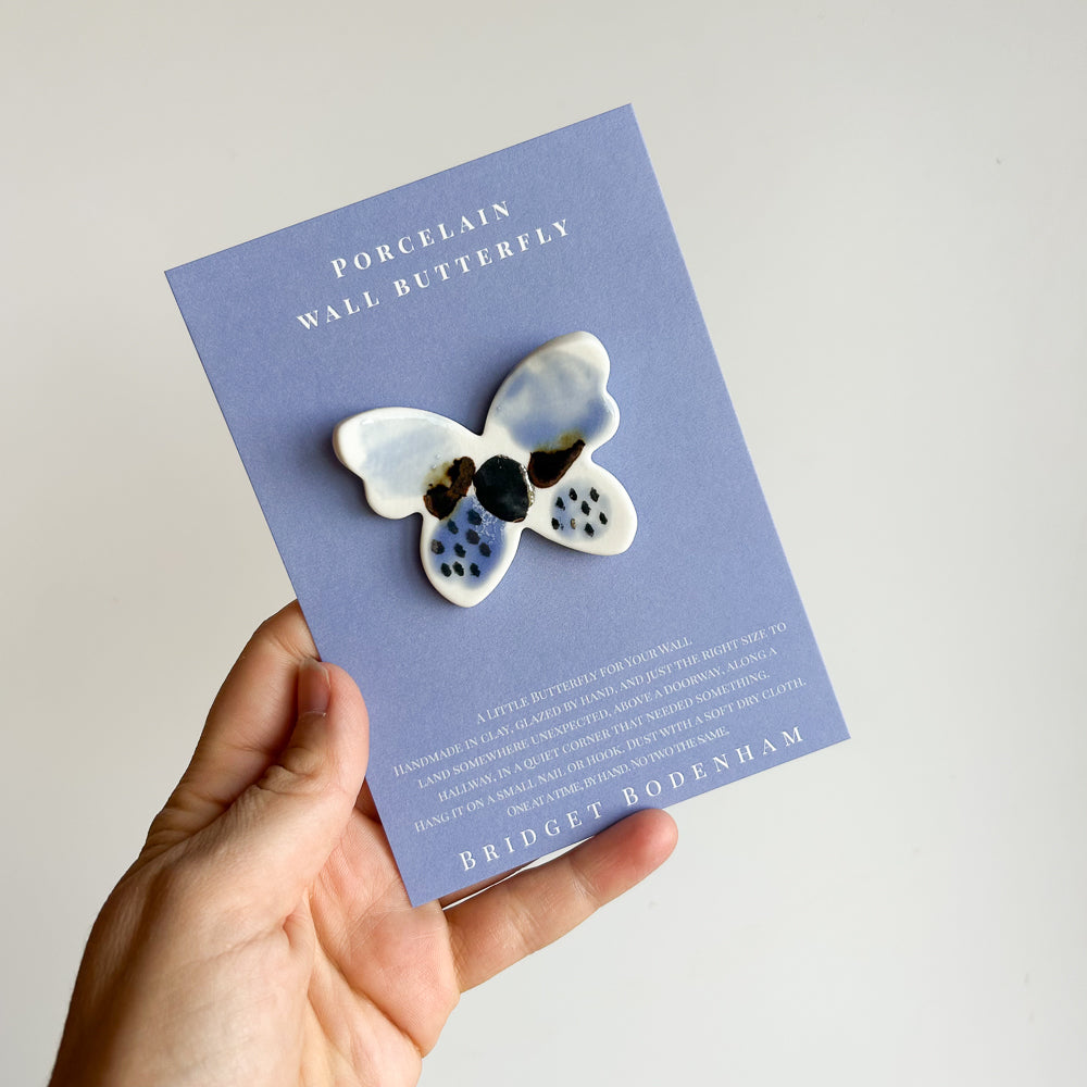 Porcelain butterfly for the wall