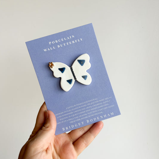 Porcelain butterfly for the wall