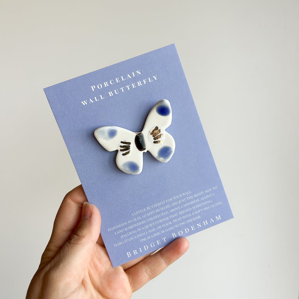 Porcelain butterfly for the wall