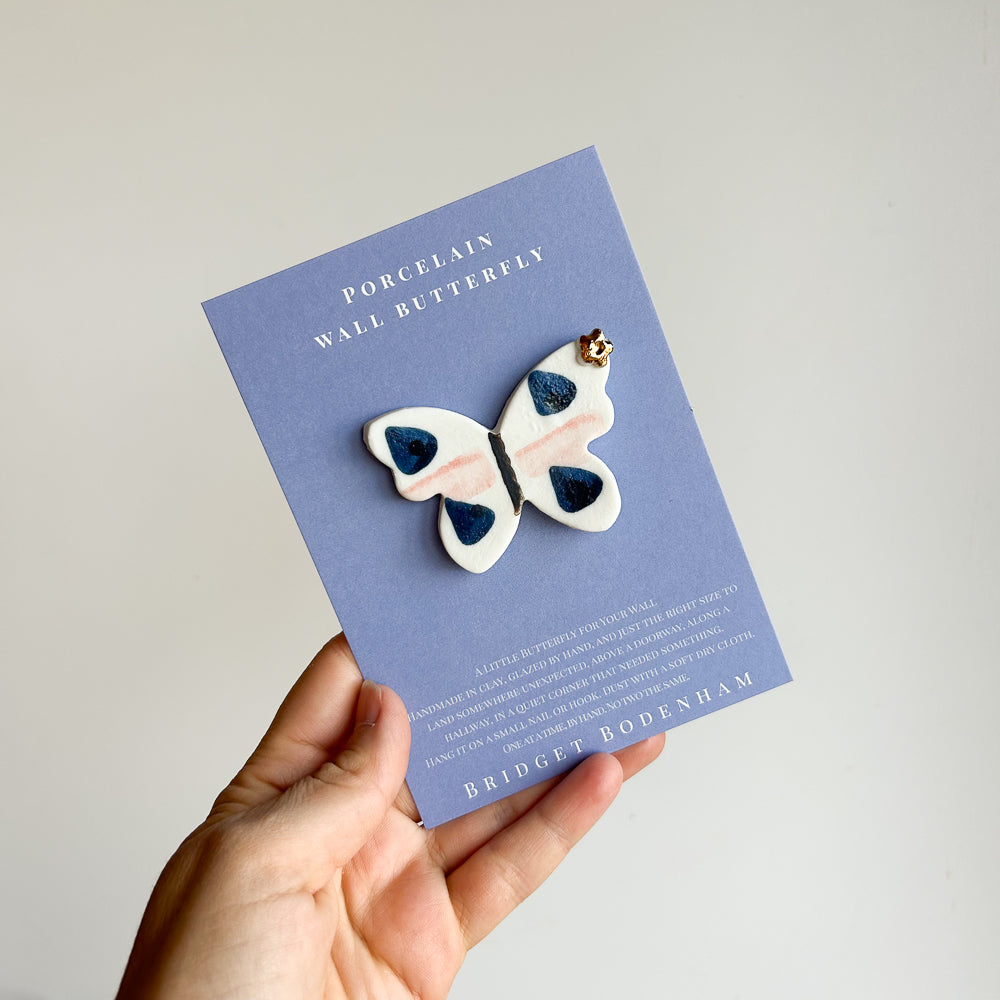 Porcelain butterfly for the wall