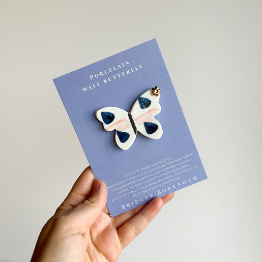 Porcelain butterfly for the wall