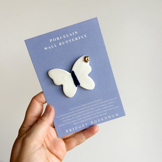 Porcelain butterfly for the wall