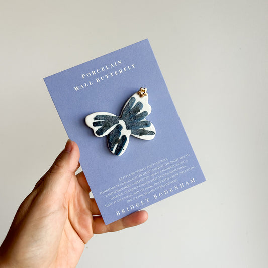 Porcelain butterfly for the wall