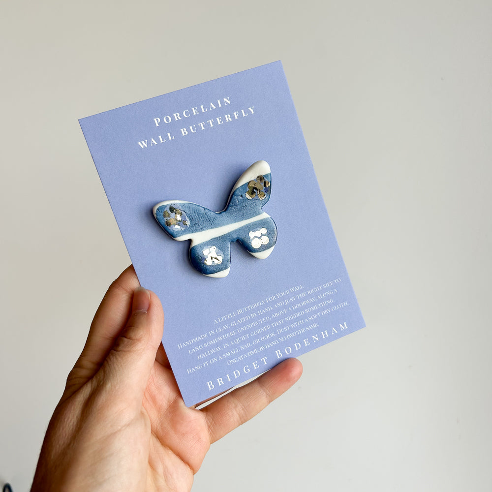 Porcelain butterfly for the wall