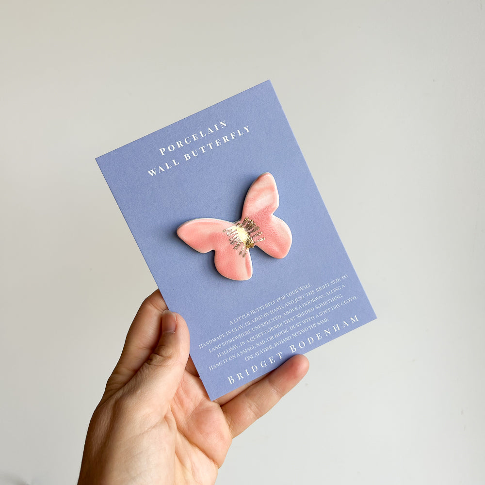 Porcelain butterfly for the wall