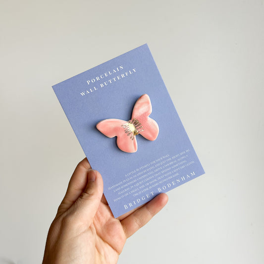 Porcelain butterfly for the wall