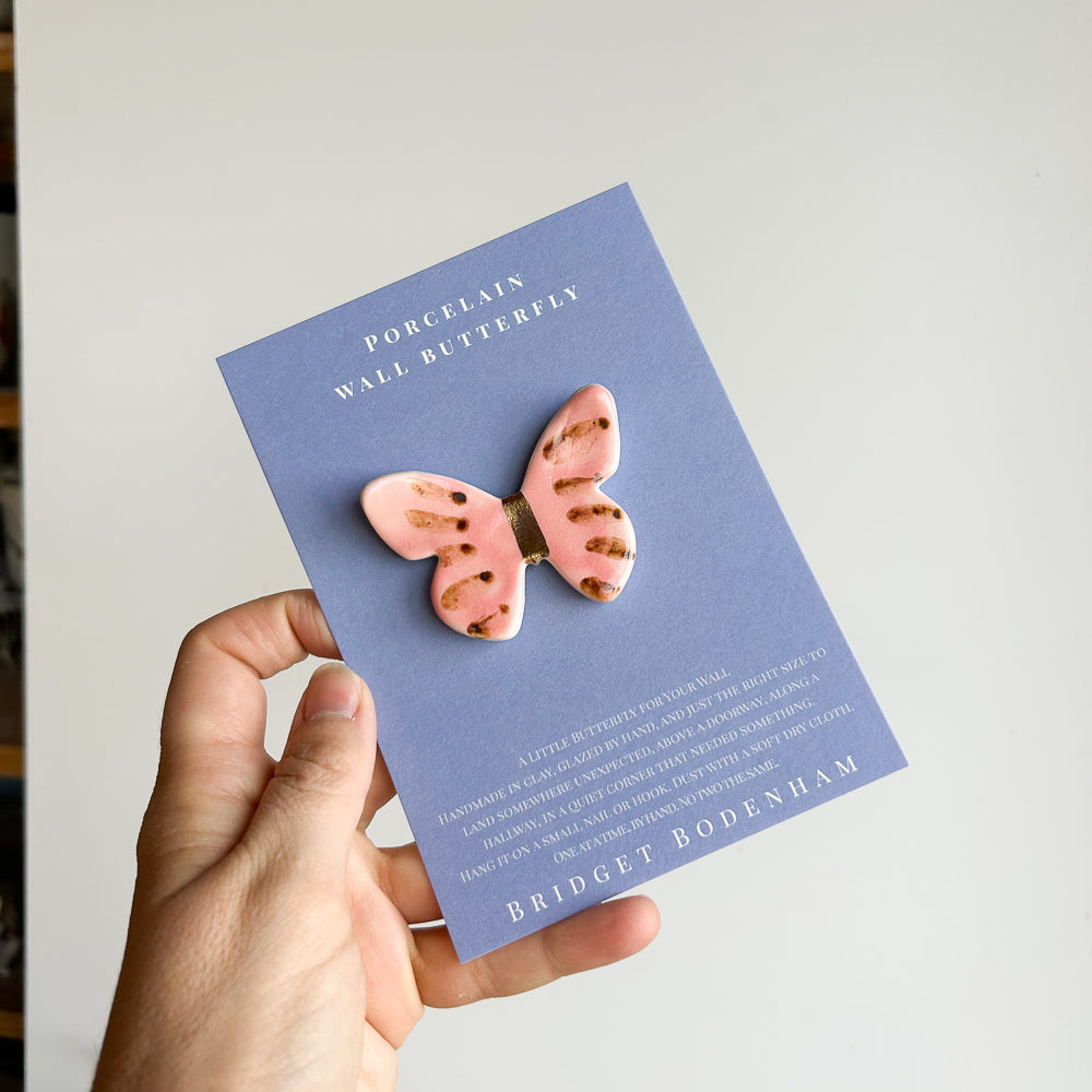 Porcelain butterfly for the wall