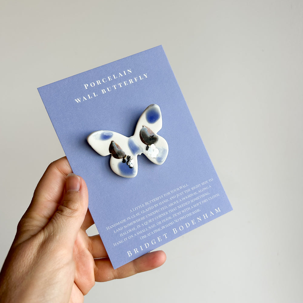 Porcelain butterfly for the wall