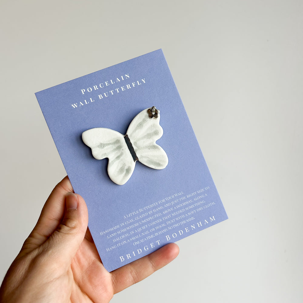 Porcelain butterfly for the wall