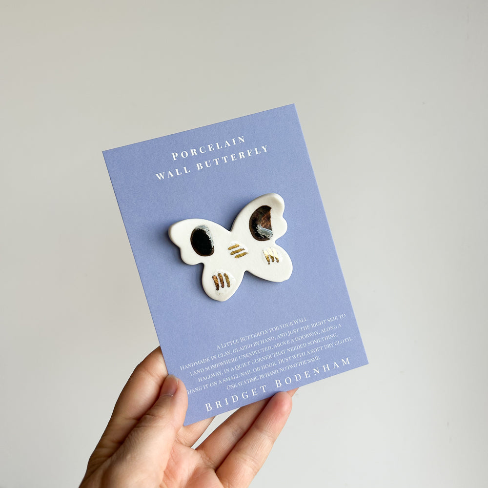 Porcelain butterfly for the wall
