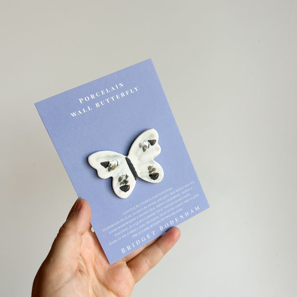 Porcelain butterfly for the wall