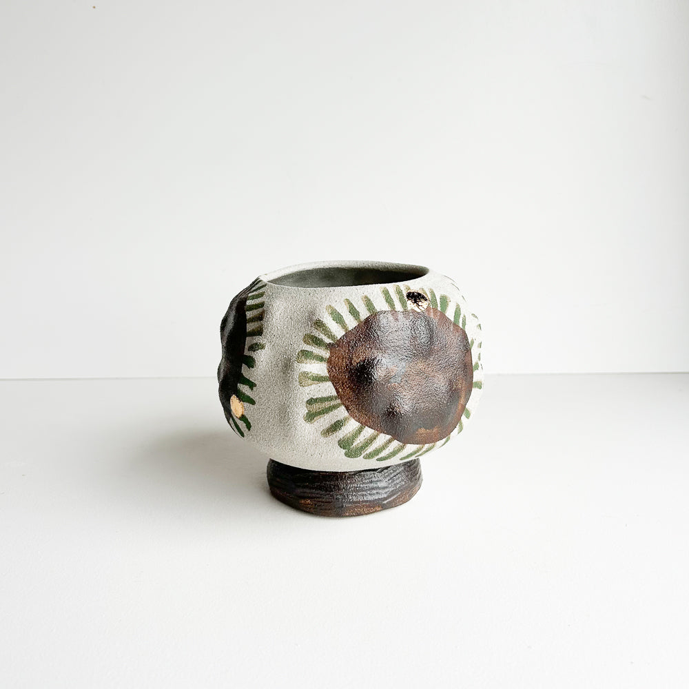 Cactus planter with saucer/stand
