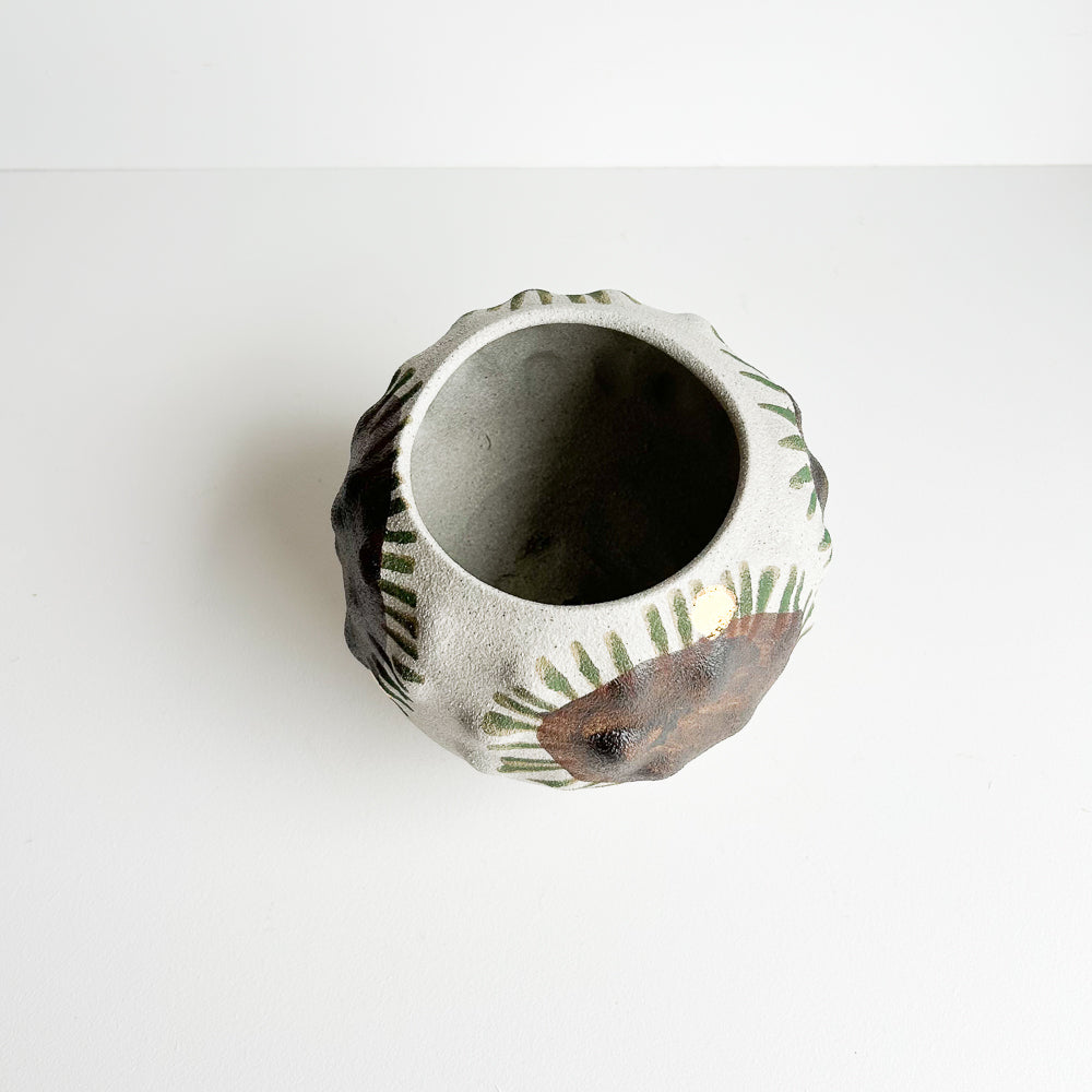 Cactus planter with saucer/stand