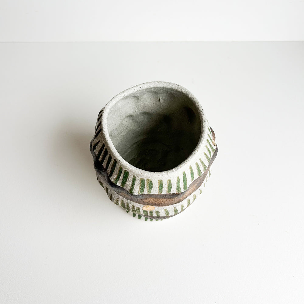 Cactus planter with saucer/stand