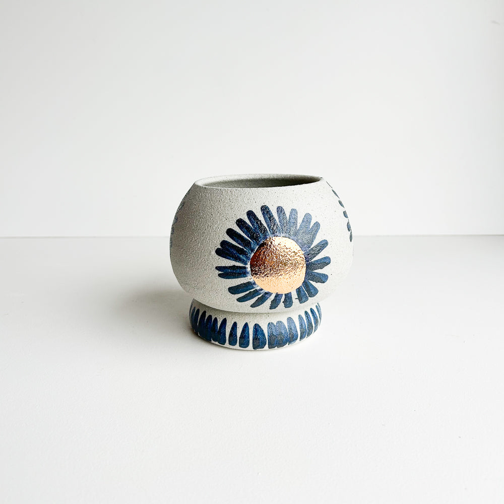 Cactus planter with saucer/stand