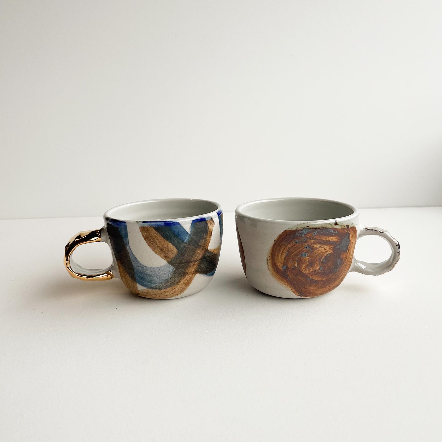 Ruby and Will gold handle cups