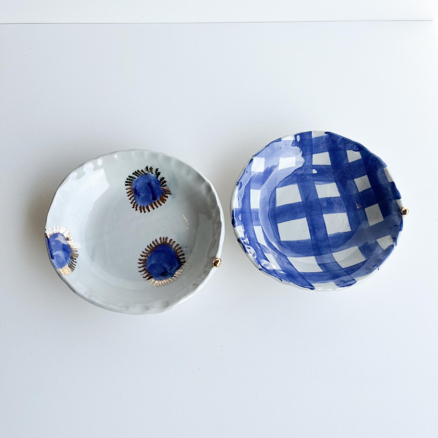Picnic blue everyday bowl set of 2