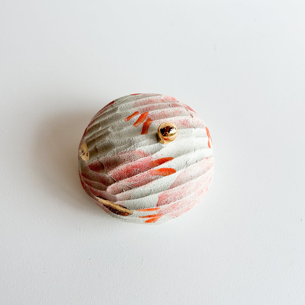 Lidded Salt Pod large Flat base