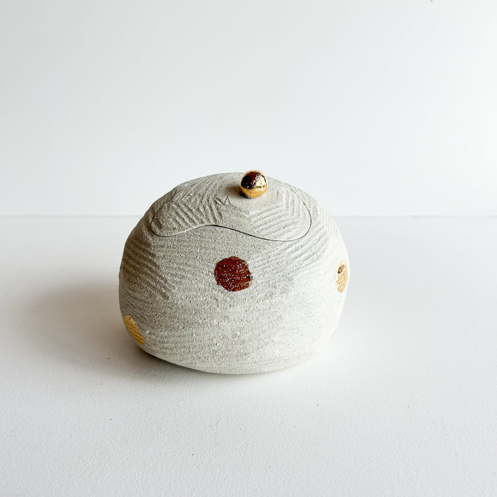 Lidded Salt Pod large Tilted