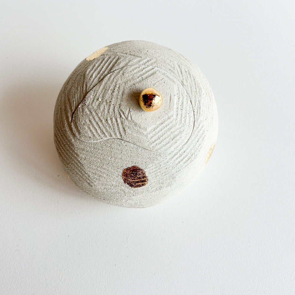 Lidded Salt Pod large Tilted
