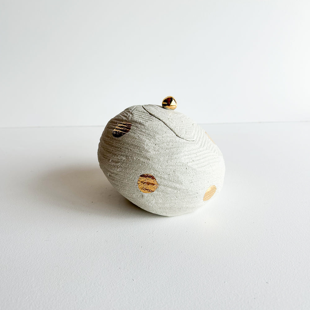 Lidded Salt Pod large Tilted