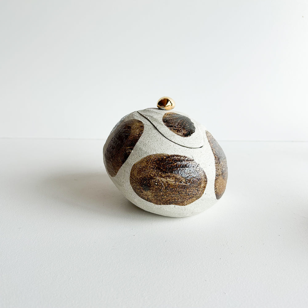 Lidded Salt Pod large Tilted