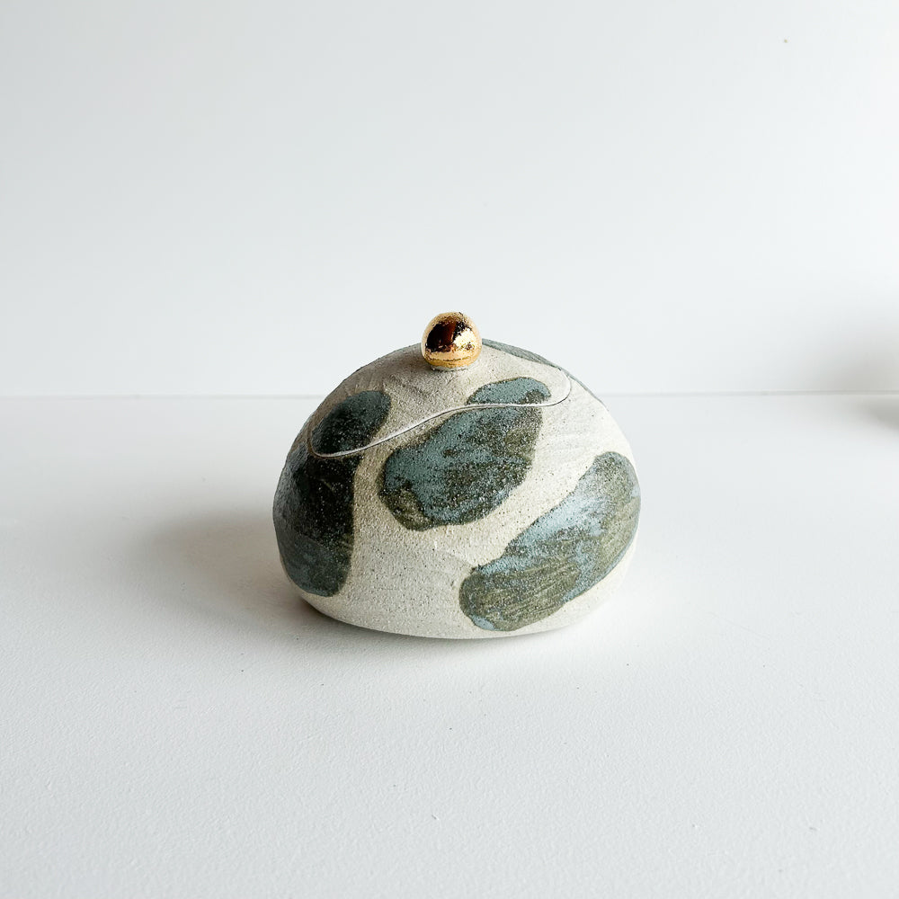 Lidded Salt Pod large Tilted