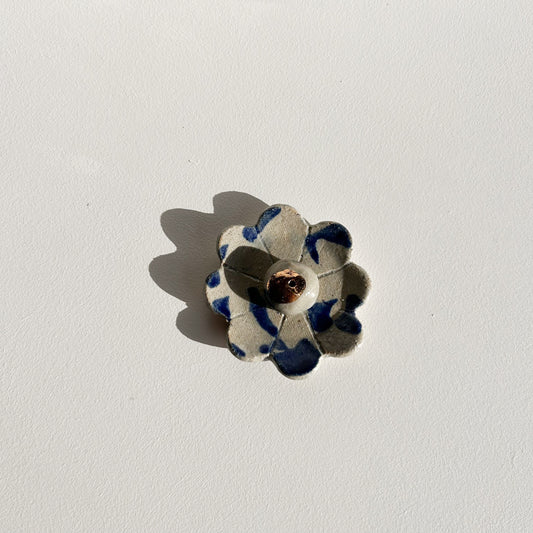 Matilda  | Stoneware flower Incense holder