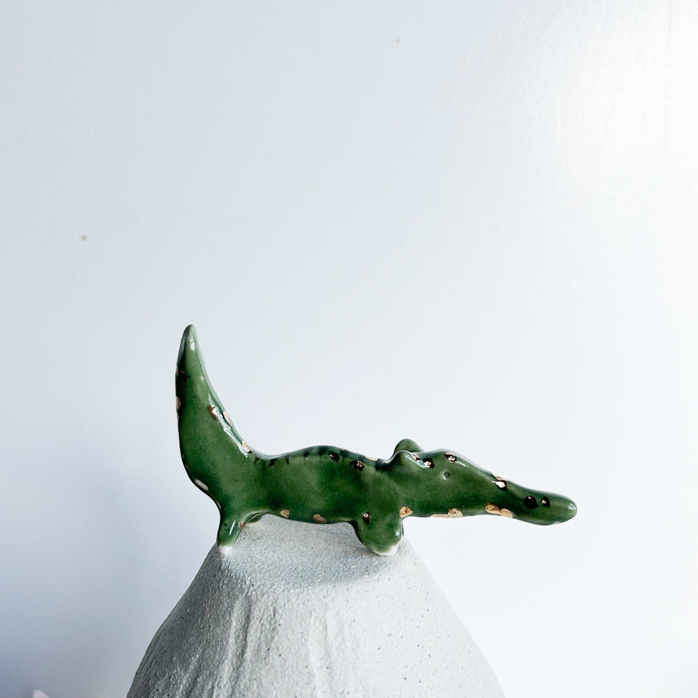 Alligator Snappy — playful, not scary, just full of personality.