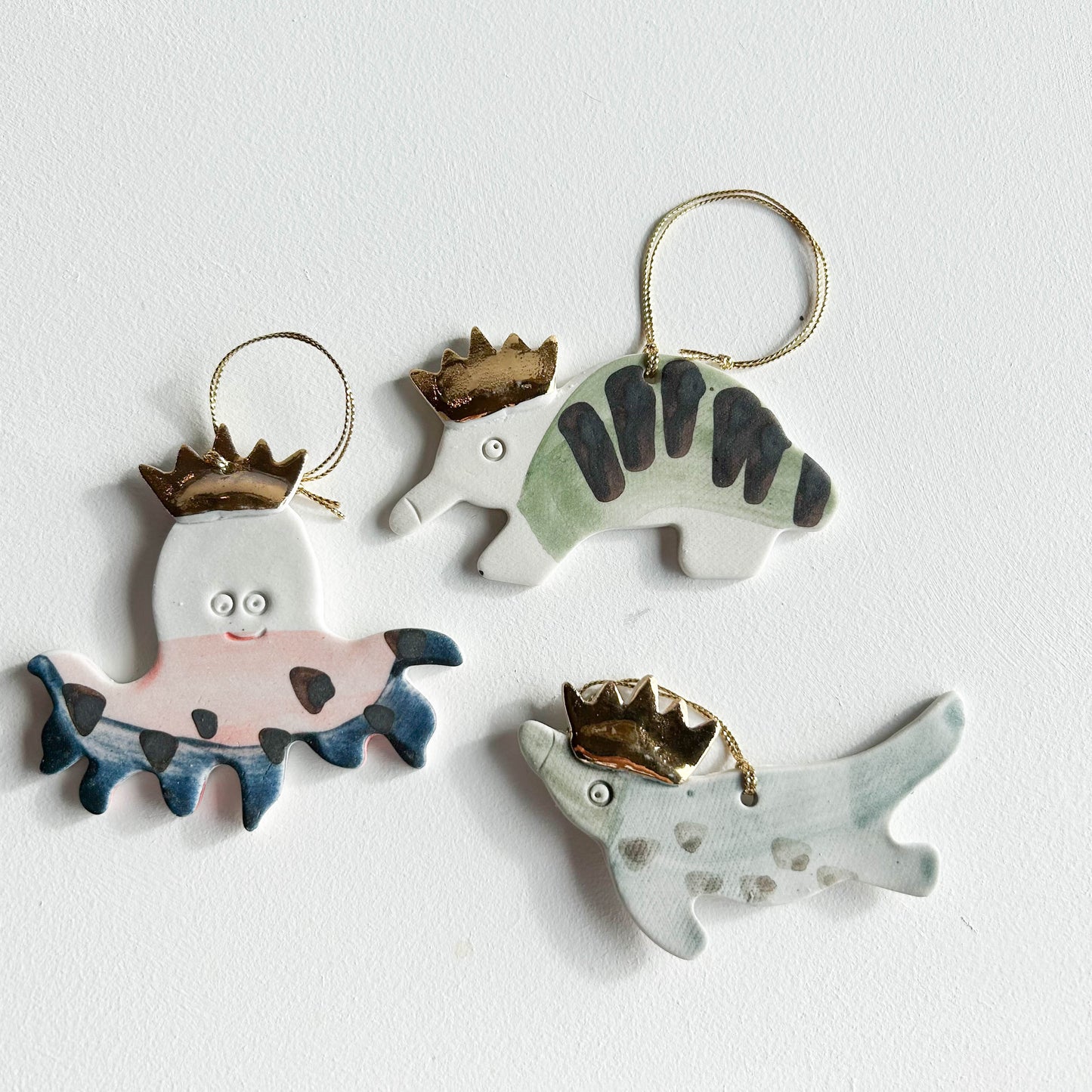 | Porcelain Ornament | set of three