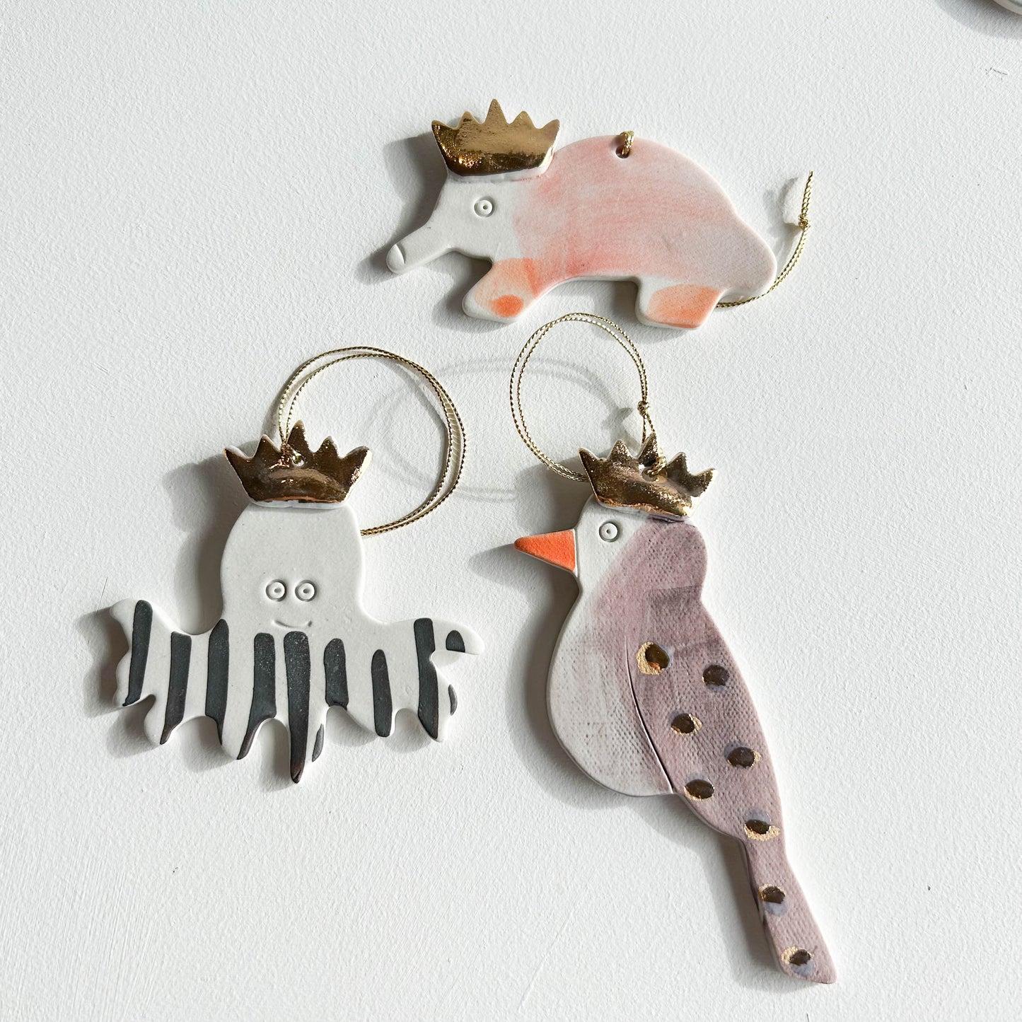 | Porcelain Ornament | set of three