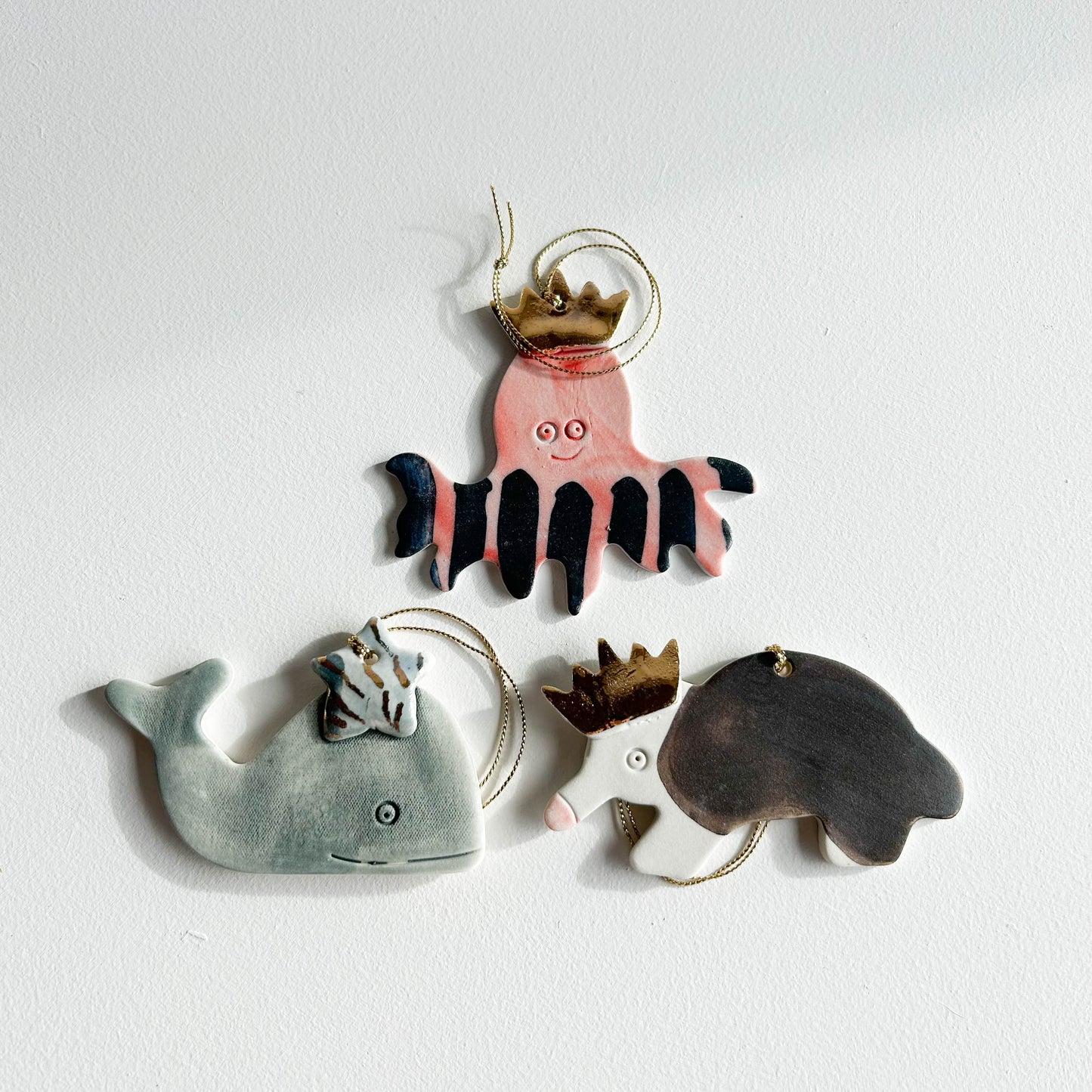 | Porcelain Ornament | set of three