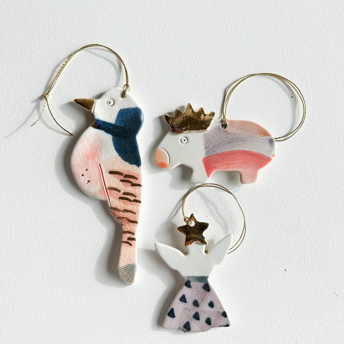 | Porcelain Ornament | set of three