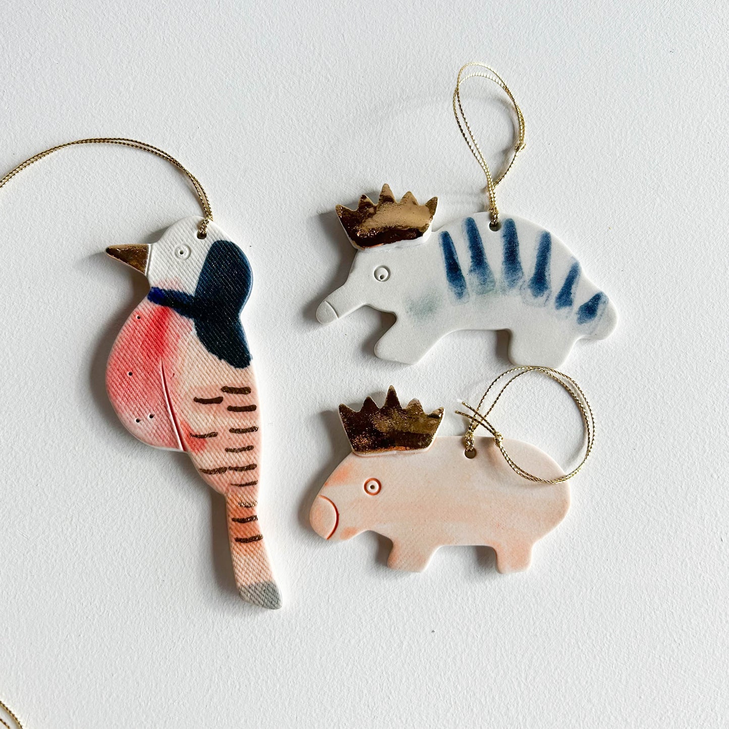 | Porcelain Ornament | set of three