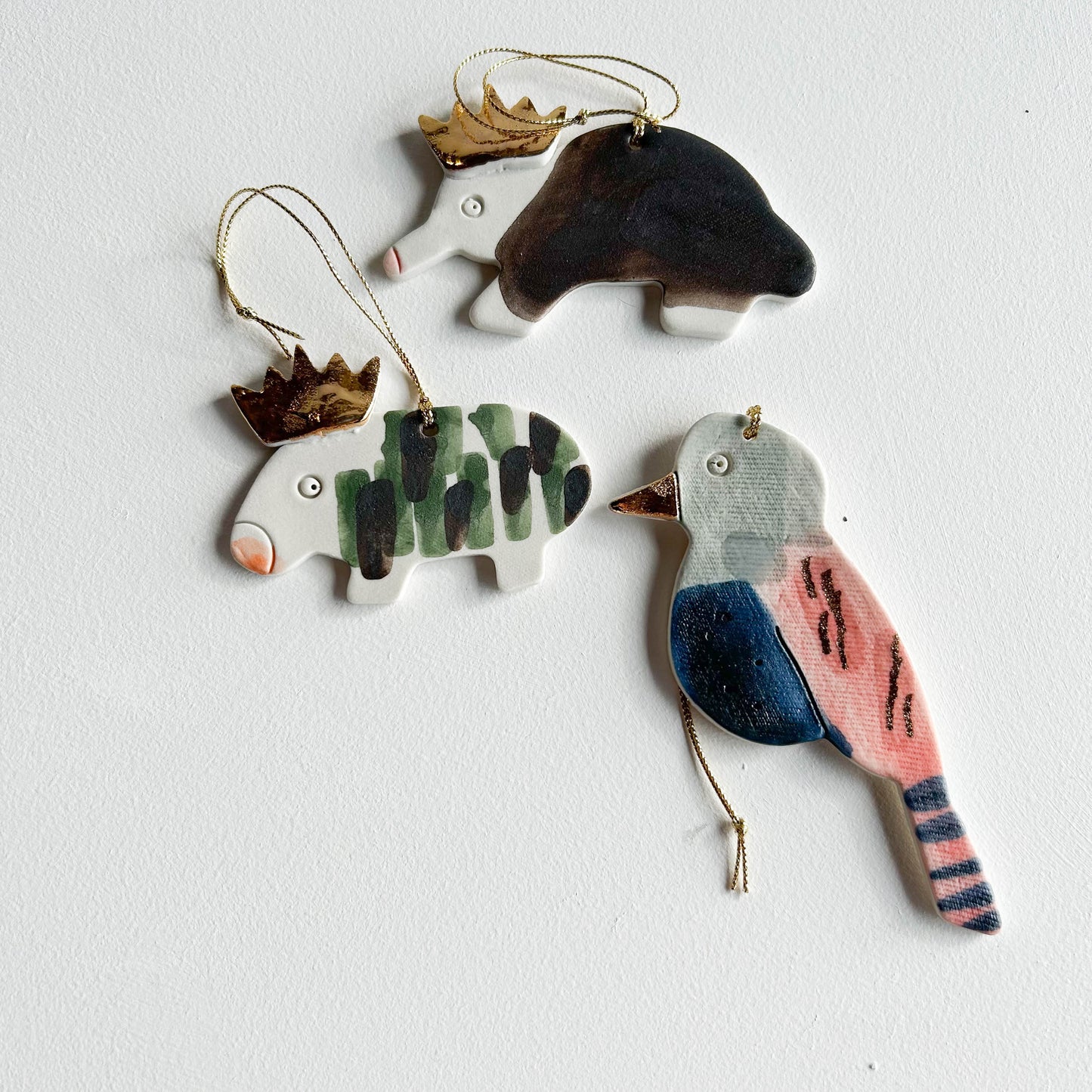 | Porcelain Ornament | set of three