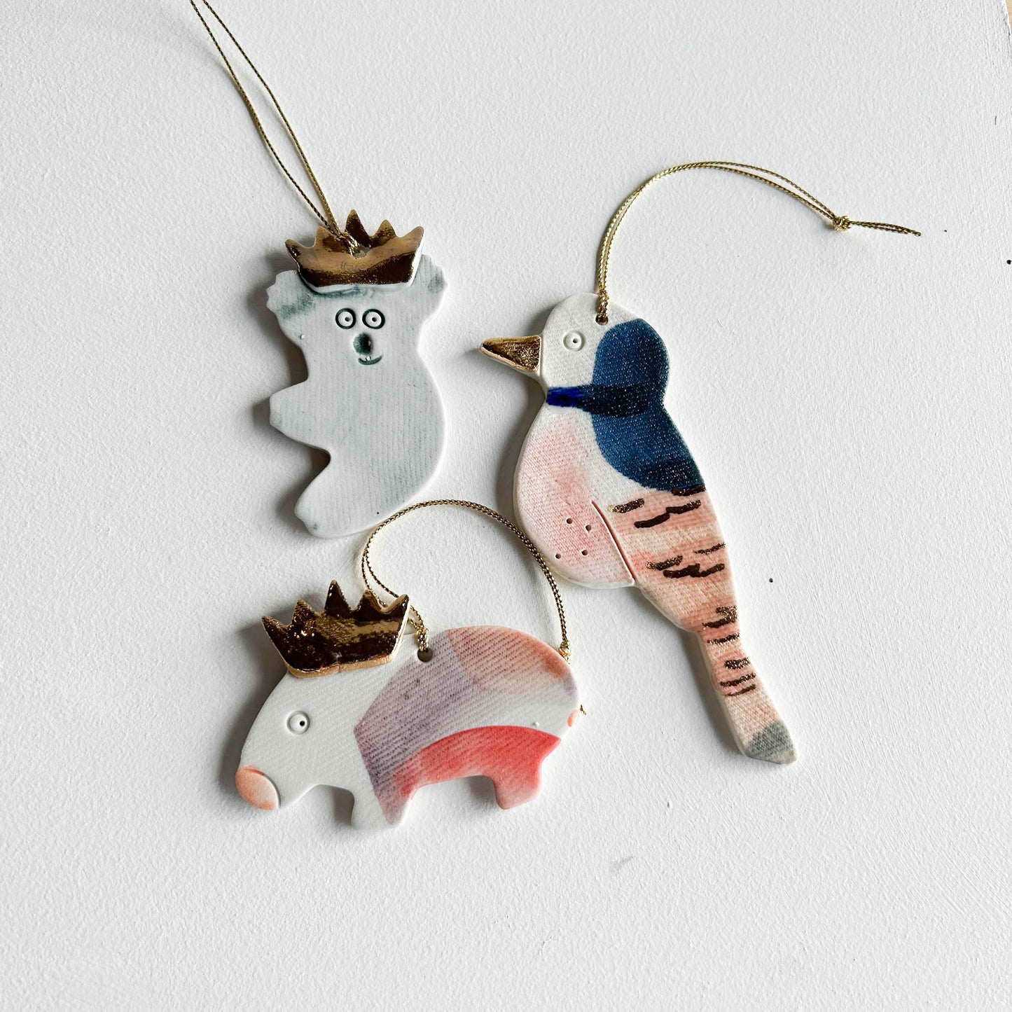 | Porcelain Ornament | set of three