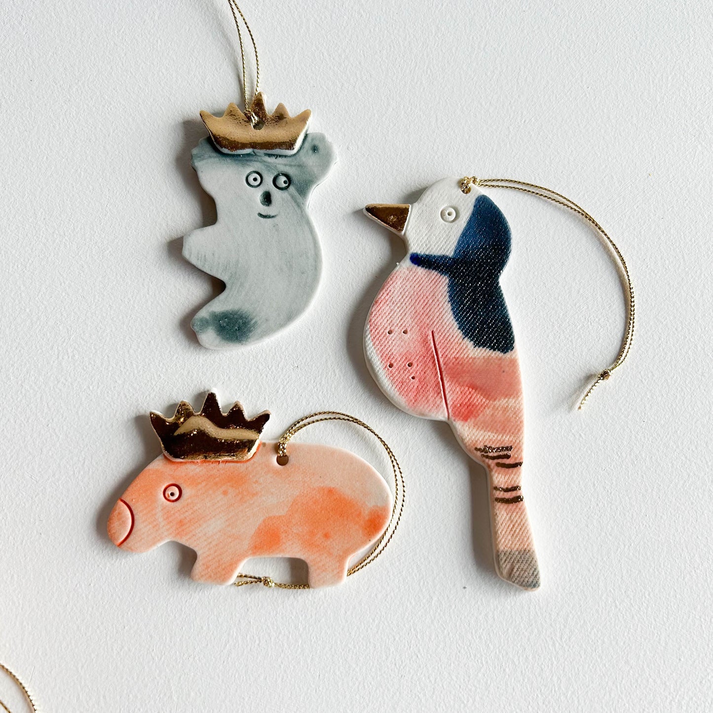 | Porcelain Ornament | set of three