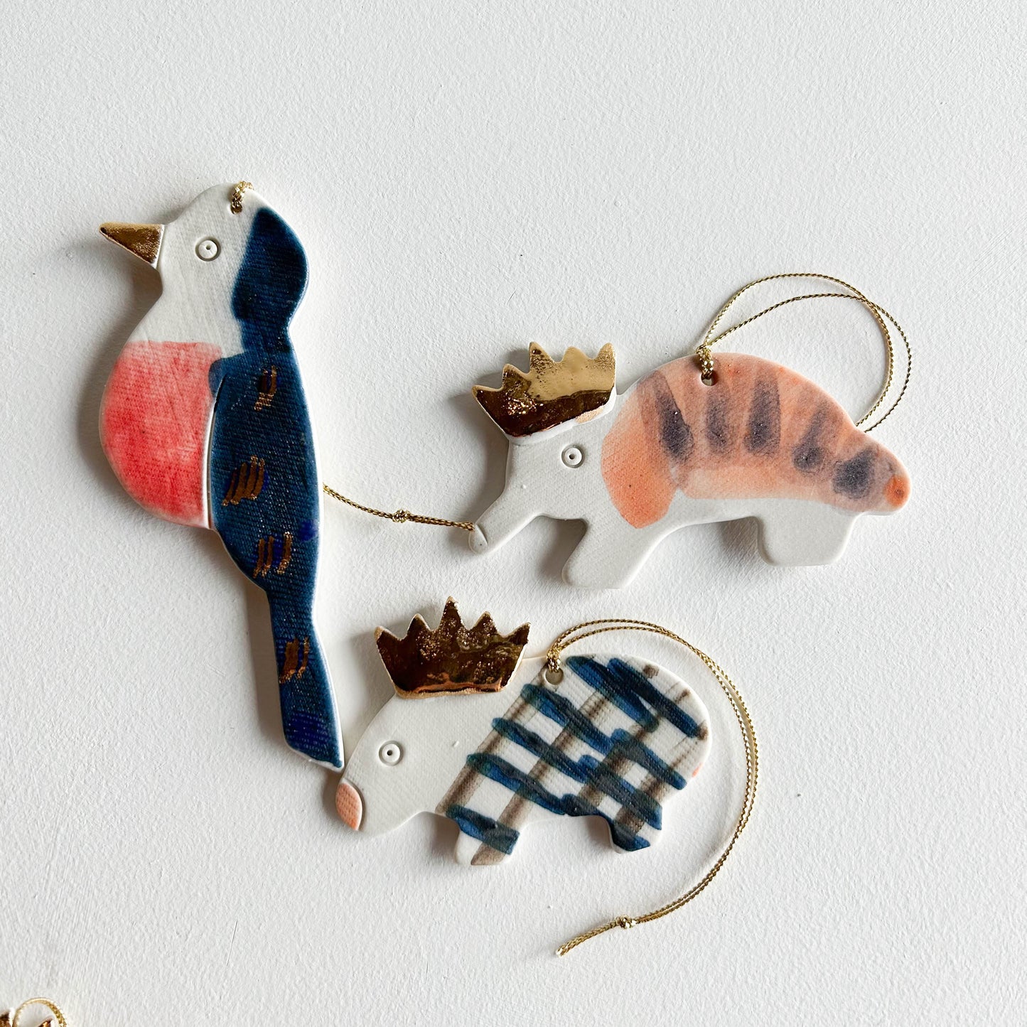 | Porcelain Ornament | set of three