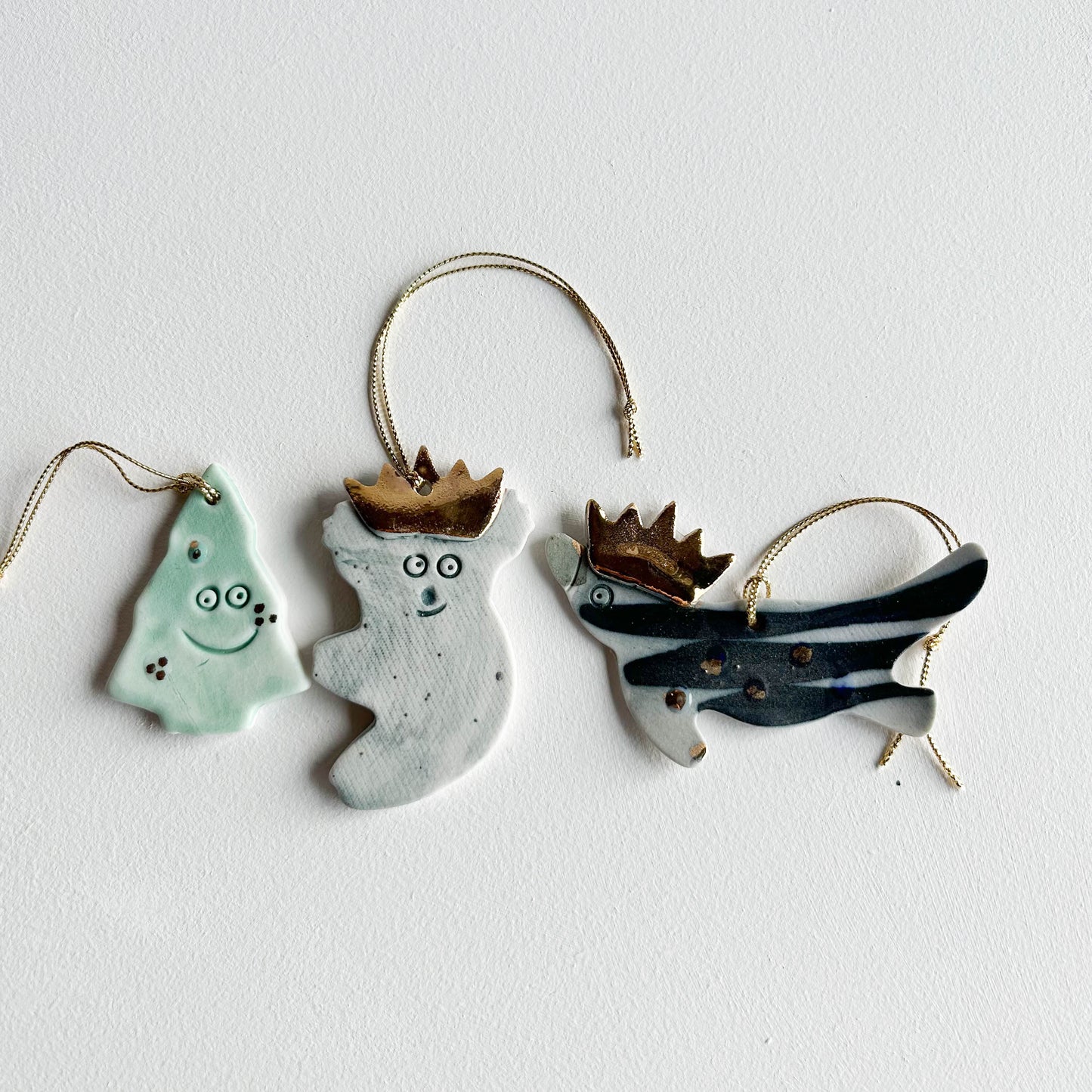 | Porcelain Ornament | set of three