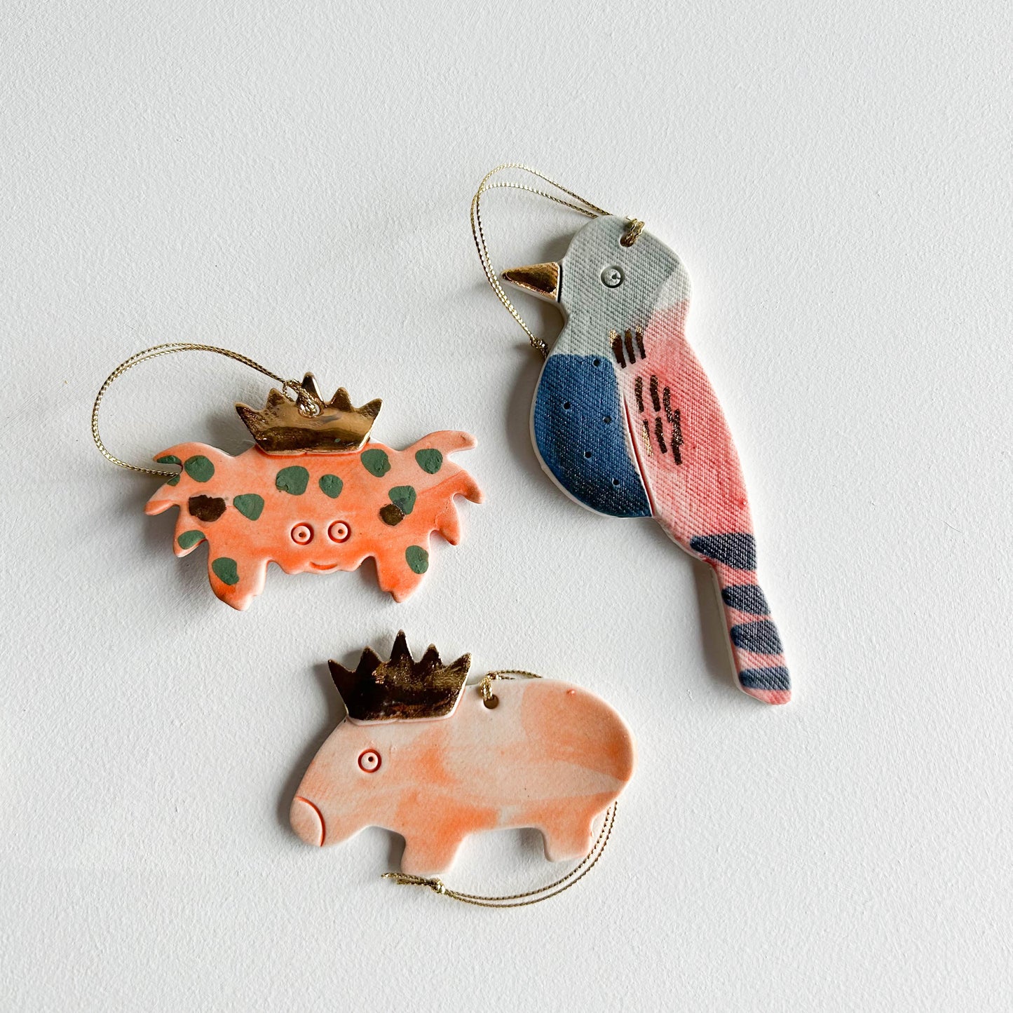 | Porcelain Ornament | set of three