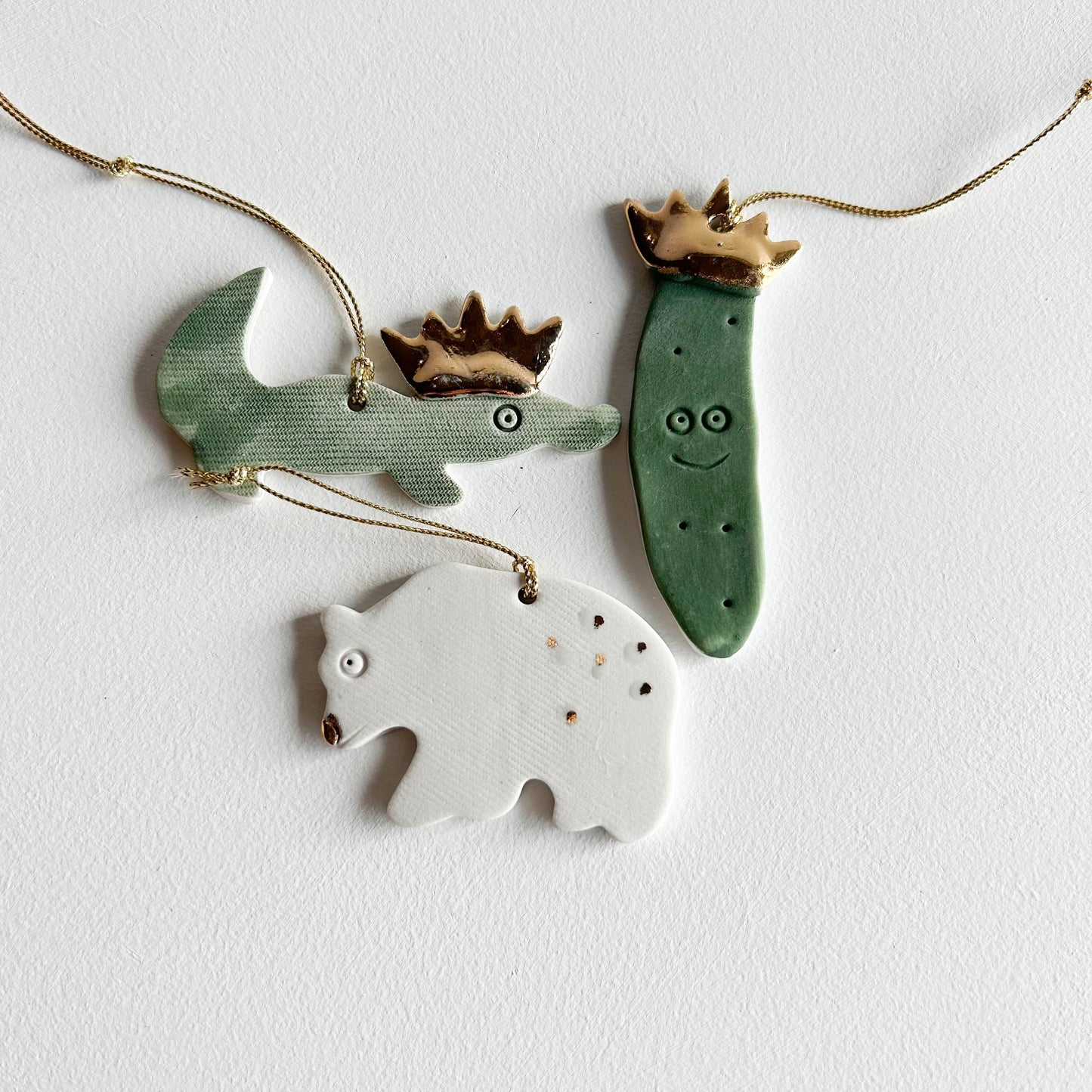 | Porcelain Ornament | set of three