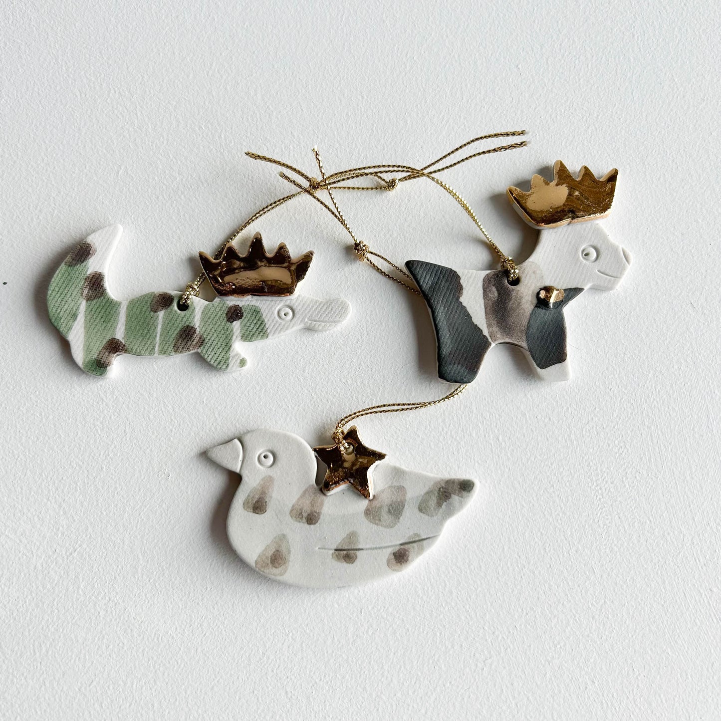 | Porcelain Ornament | set of three