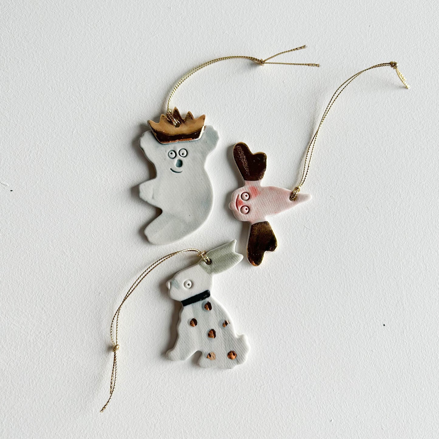 | Porcelain Ornament | set of three