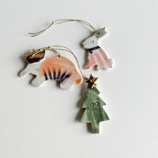 | Porcelain Ornament | set of three