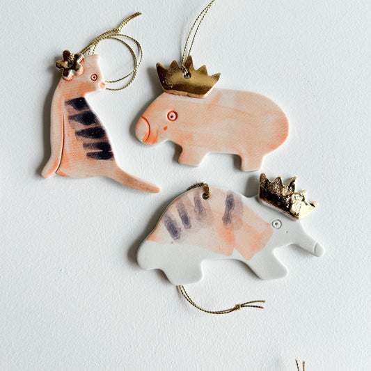 | Porcelain Ornament | set of three